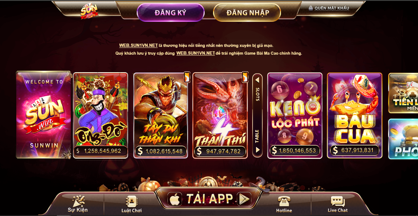 Sunwin - Cổng game nổ hũ chủ đề thần thoại đỉnh cao